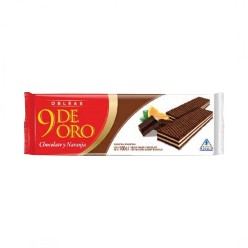 9 DE ORO OBLEA TRIPLE CHOCOLATE C/...