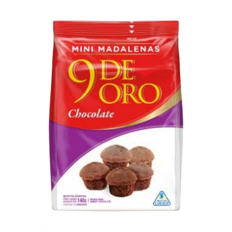 9 DE ORO MADALENAS CHOCOLATE C/ DDL...