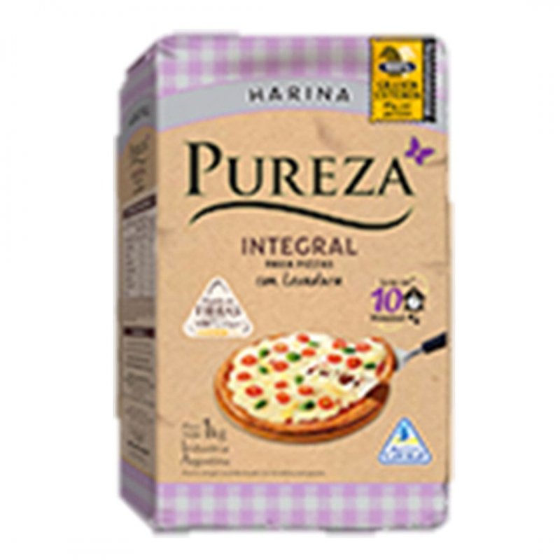 PUREZA HARINA 100% INTEGRAL P/ PIZZA...