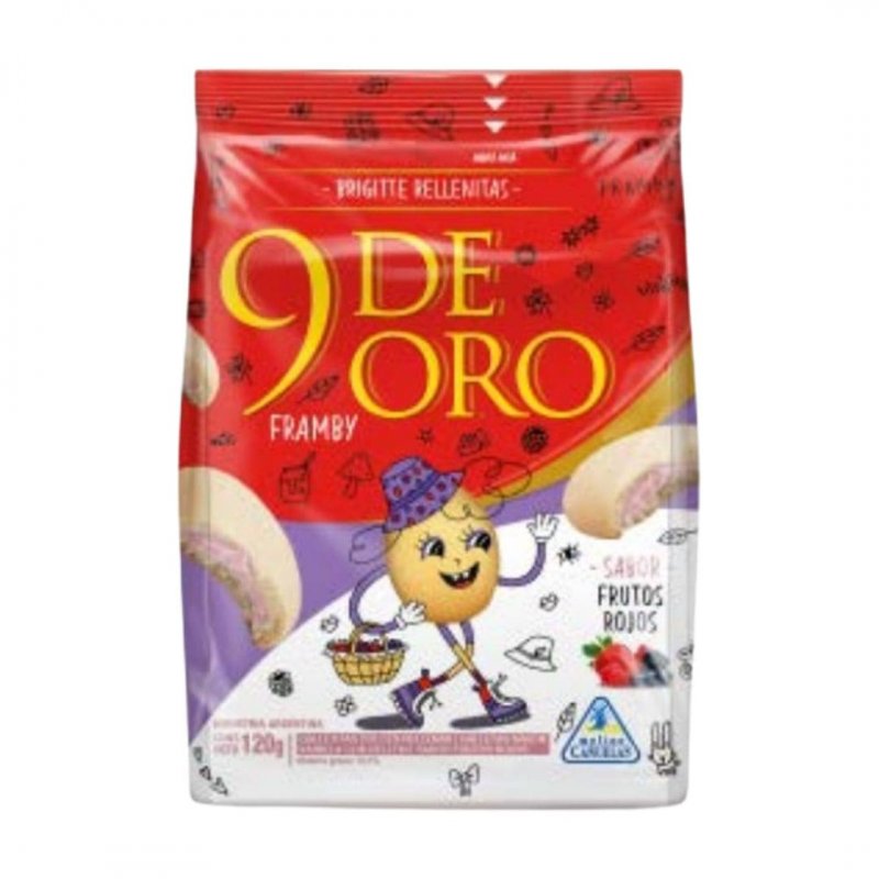 9 DE ORO RELLENITAS VAINILLA FRUTOS...