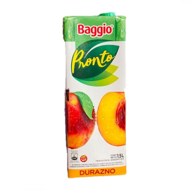 BAGGIO PRONTO x1,5 ltrs DURAZNO