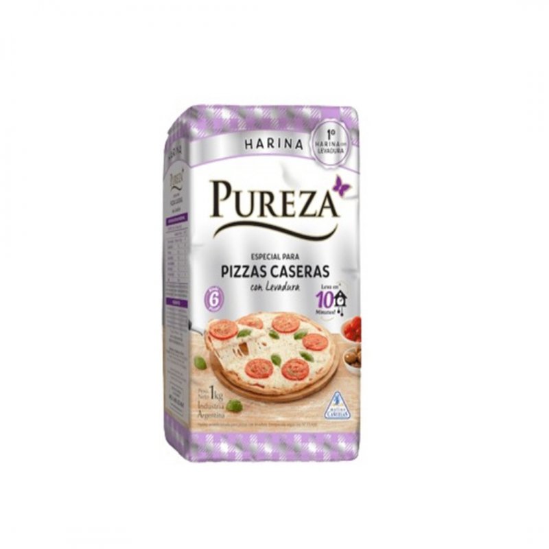 PUREZA HARINA P/ PIZZA C/ LEVADURA x1000